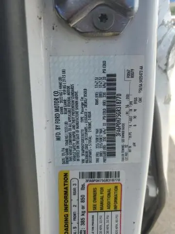 2016 FORD FUSION SE  