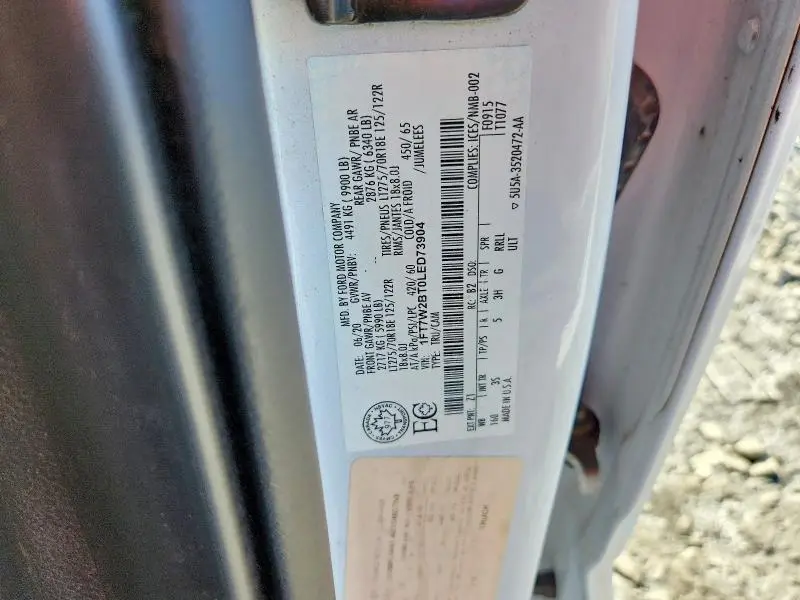 2020 FORD F250 XLT 4WD 6.7L V8 TDSL