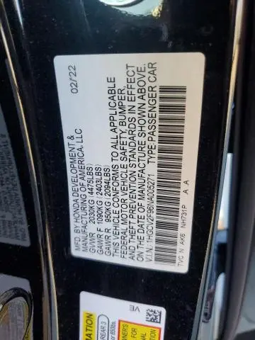 2022 HONDA ACCORD TOURING  