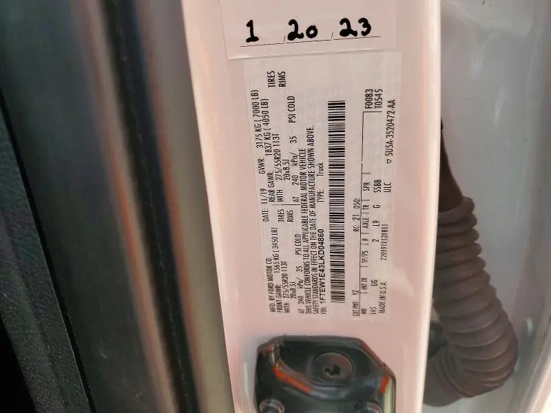 2020 FORD F150 SUPERCREW  