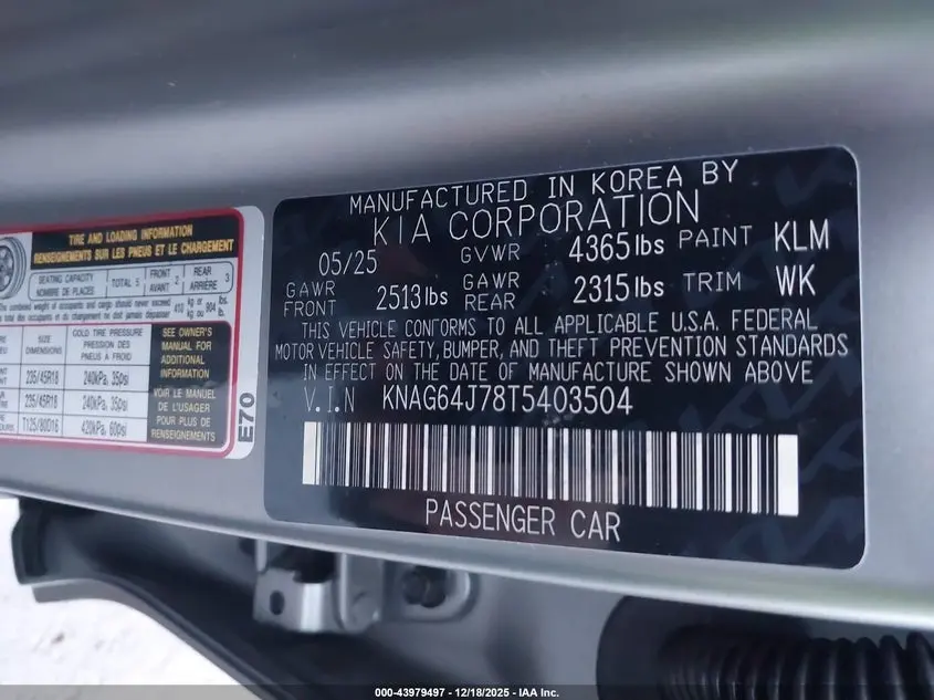 2026 KIA K5 GT-LINE FWD