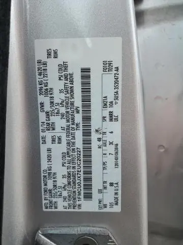 2014 FORD ESCAPE TITANIUM  