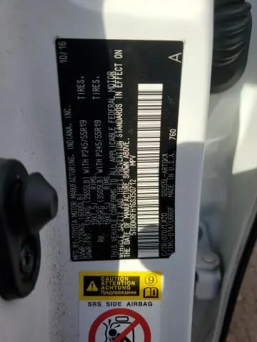 2016 TOYOTA HIGHLANDER LIMITED  