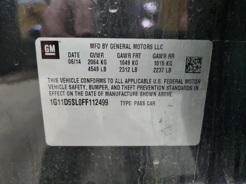 2015 CHEVROLET MALIBU 2LT  