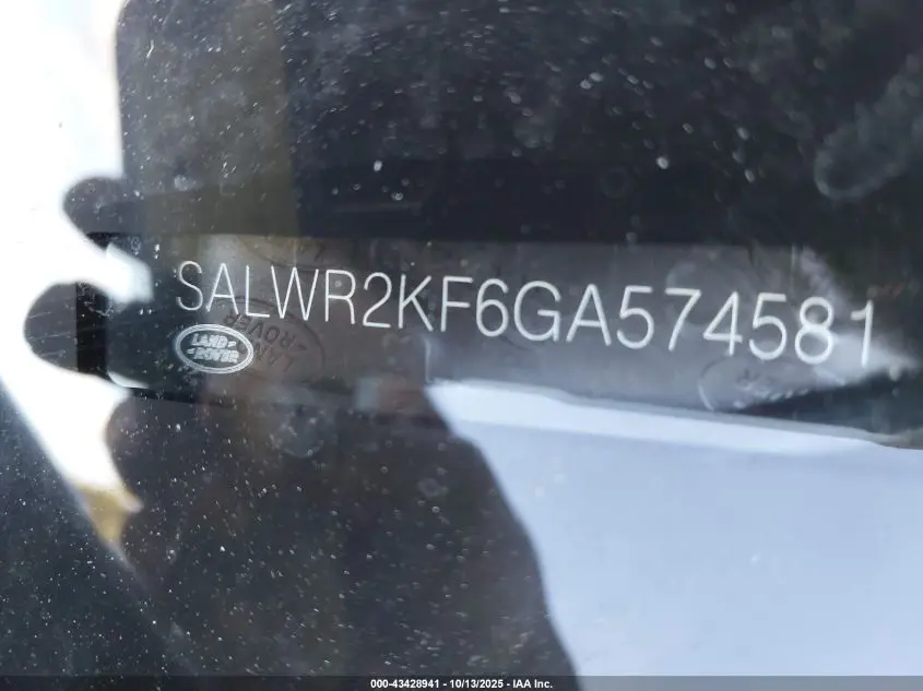 2016 LAND ROVER RANGE ROVER SPORT 3.0L V6 TURBOCHARGED DIESEL HSE TD6