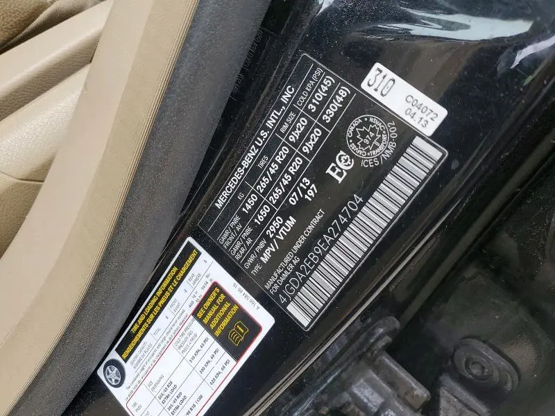2014 MERCEDES-BENZ ML 350 BLUETEC  