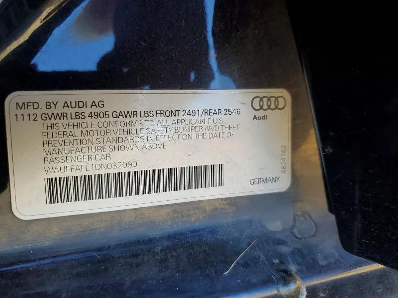2013 AUDI A4 PREMIUM PLUS  
