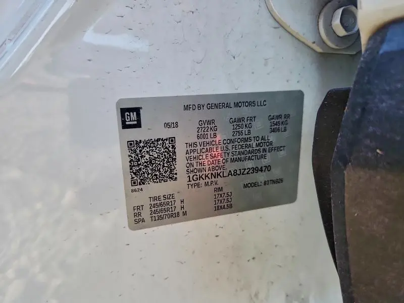 2018 GMC ACADIA SLE  