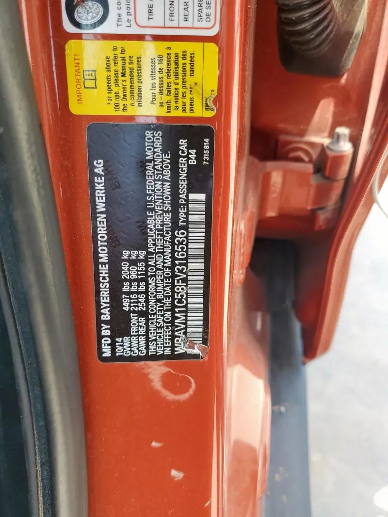 2015 BMW X1 SDRIVE28I  