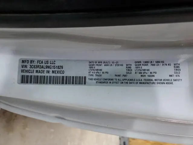 2022 RAM 3500 TRADESMAN  