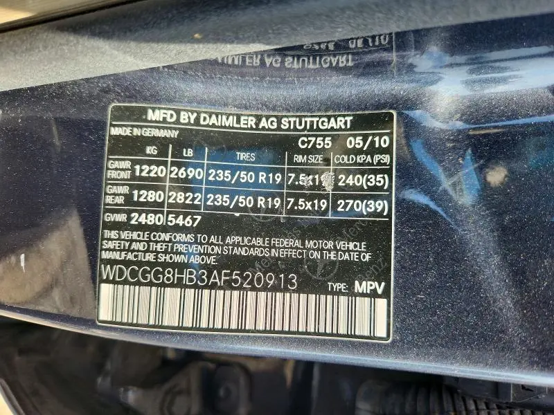2010 MERCEDES-BENZ GLK 350 4MATIC  