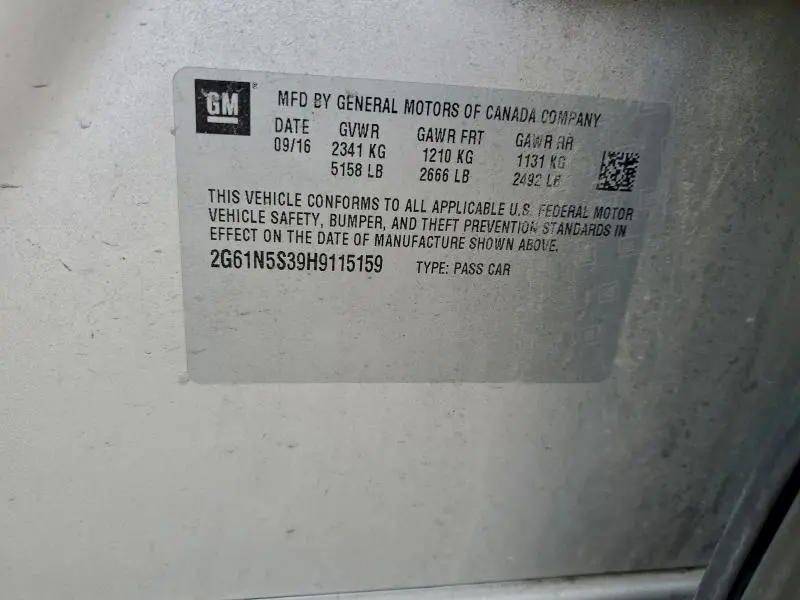 2017 CADILLAC XTS LUXURY  