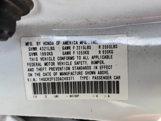 2013 HONDA ACCORD SPORT  