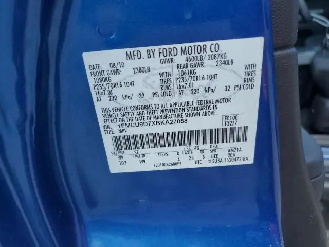 2011 FORD ESCAPE XLT  
