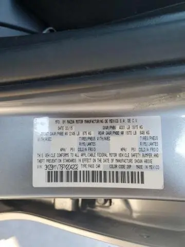 2015 MAZDA 3 TOURING  