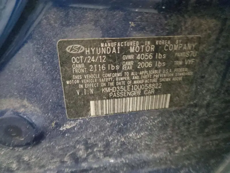 2013 HYUNDAI ELANTRA GT   