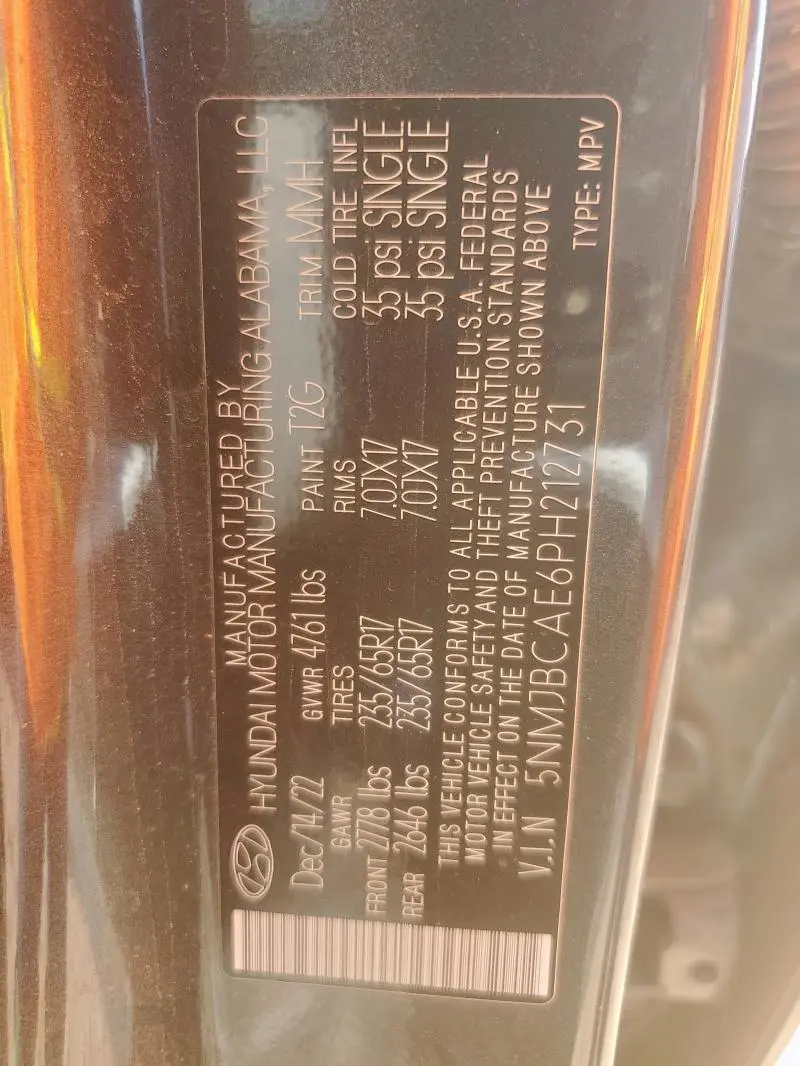 2023 HYUNDAI TUCSON SEL  