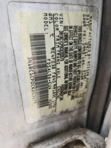 2012 NISSAN VERSA 1.8 S  