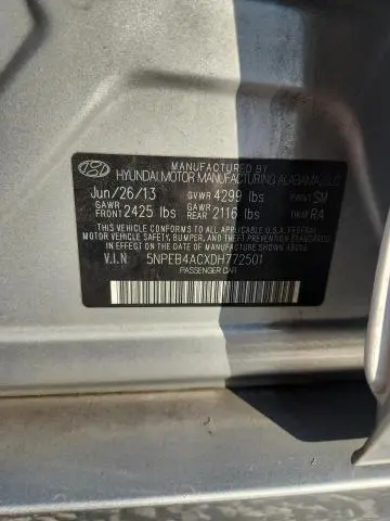 2013 HYUNDAI SONATA GLS  