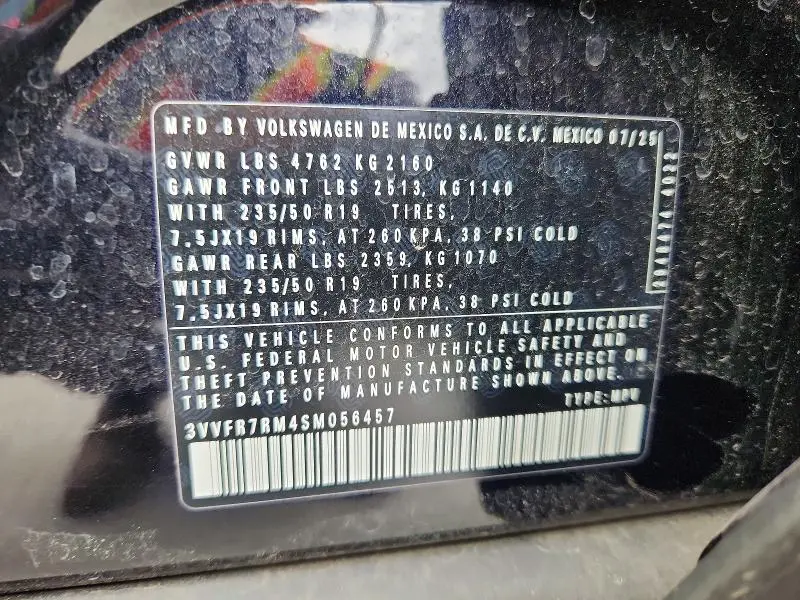 2025 VOLKSWAGEN TIGUAN SE  