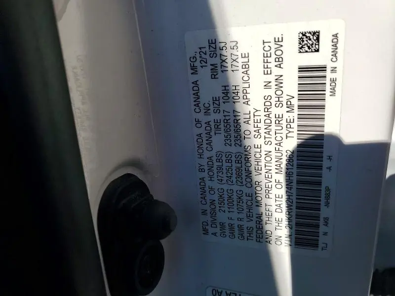 2022 HONDA CR-V SE  