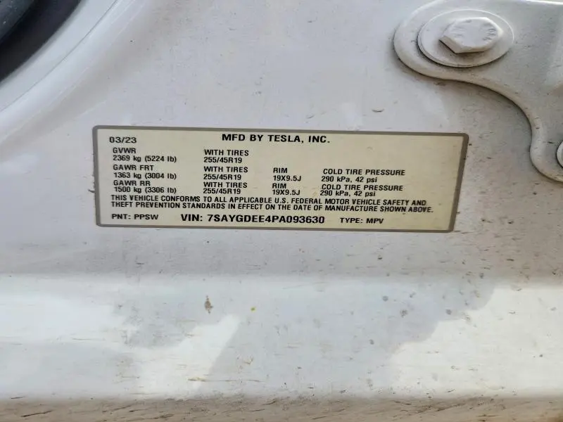 2023 TESLA MODEL Y   