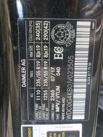 2018 MERCEDES-BENZ GLC 300 4MATIC  