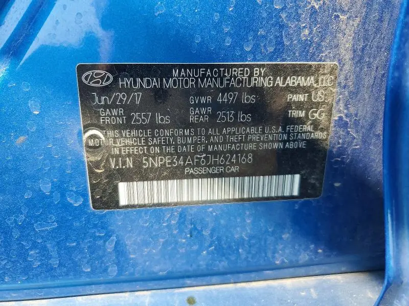 2018 HYUNDAI SONATA SEL  