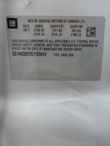 2012 CHEVROLET IMPALA LTZ  