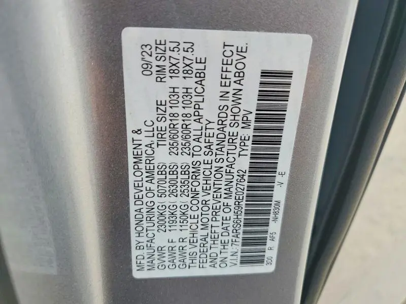2024 HONDA CR-V SPORT  