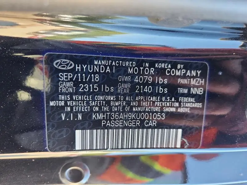 2019 HYUNDAI VELOSTER N BASE  