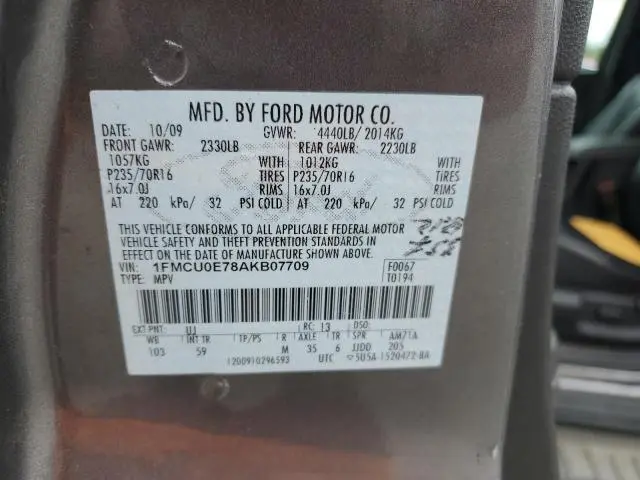 2010 FORD ESCAPE LIMITED  