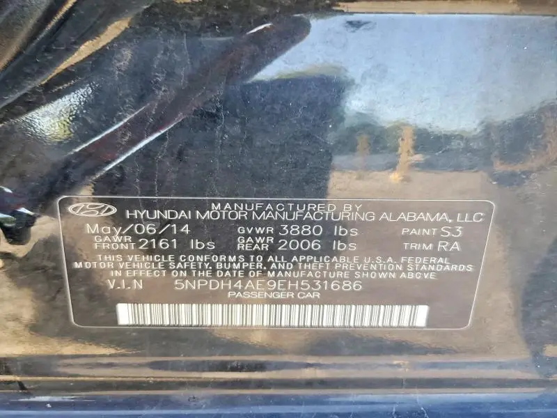 2014 HYUNDAI ELANTRA SE  