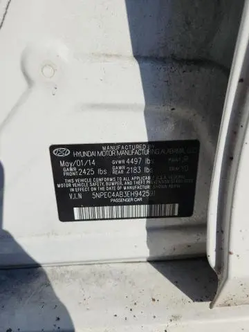 2014 HYUNDAI SONATA LIMITED 2.0T  
