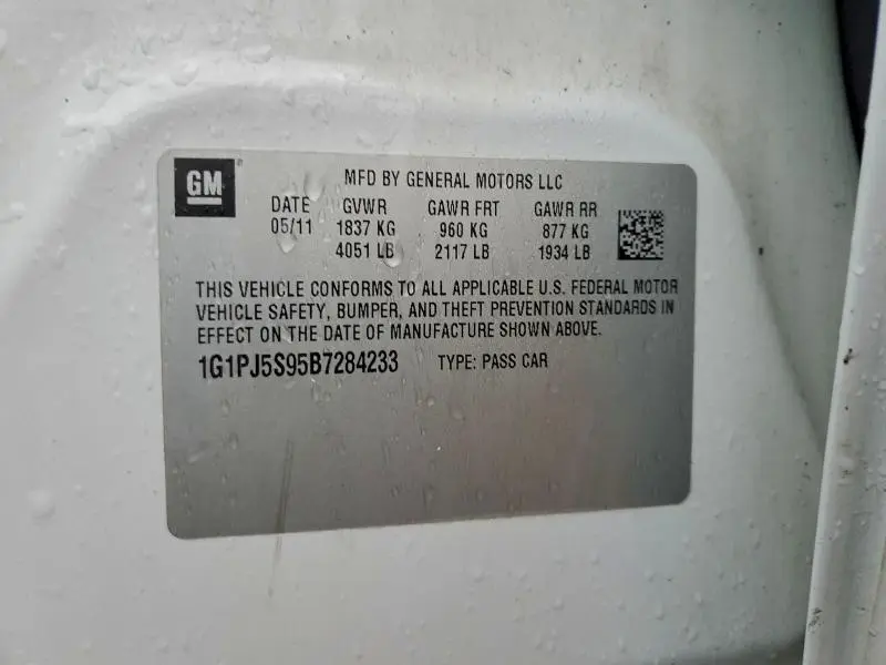 2011 CHEVROLET CRUZE ECO  