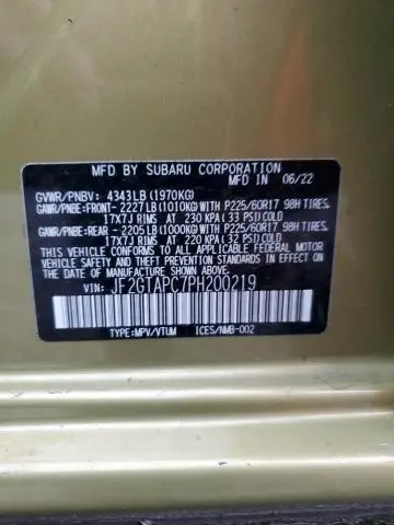 2023 SUBARU CROSSTREK PREMIUM  