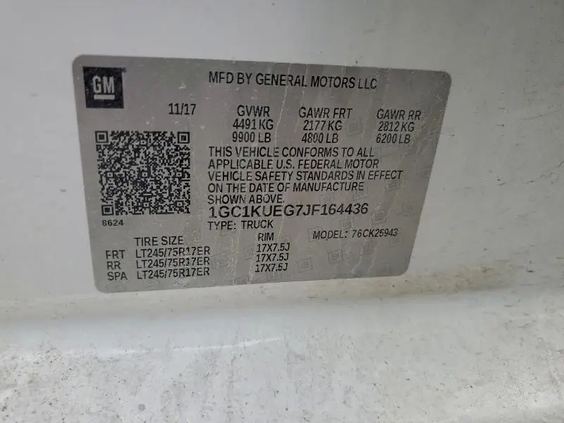 2018 CHEVROLET SILVERADO K2500 HEAVY DUTY  