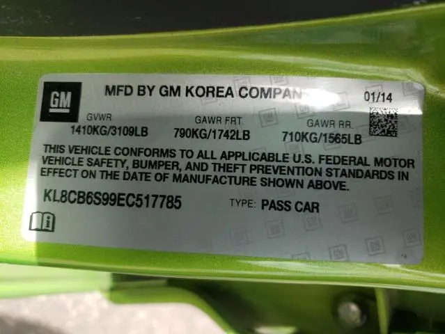 2014 CHEVROLET SPARK LS