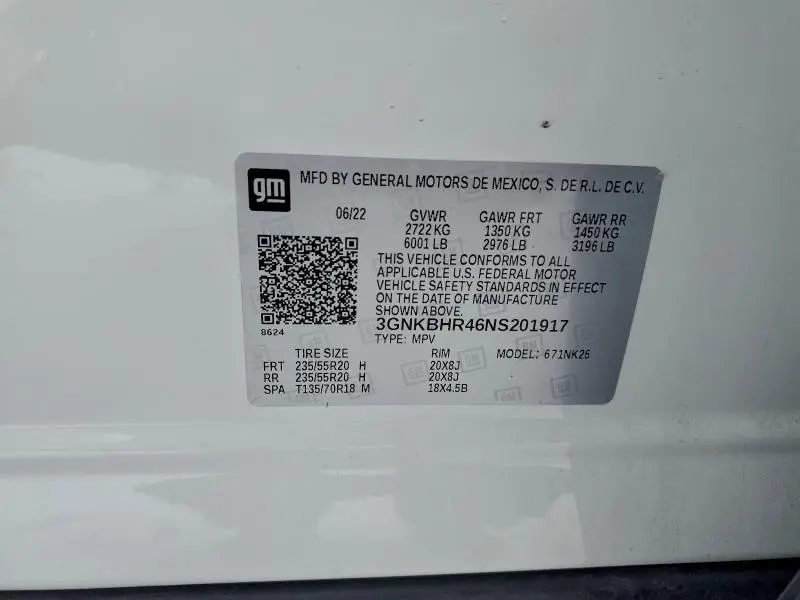 2022 CHEVROLET BLAZER 2LT  