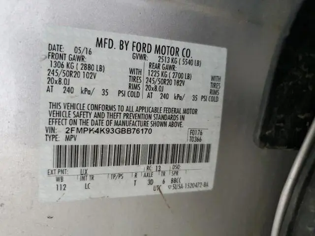 2016 FORD EDGE TITANIUM  
