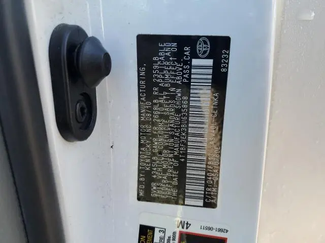 2011 TOYOTA CAMRY BASE  