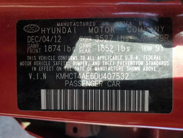 2013 HYUNDAI ACCENT GLS