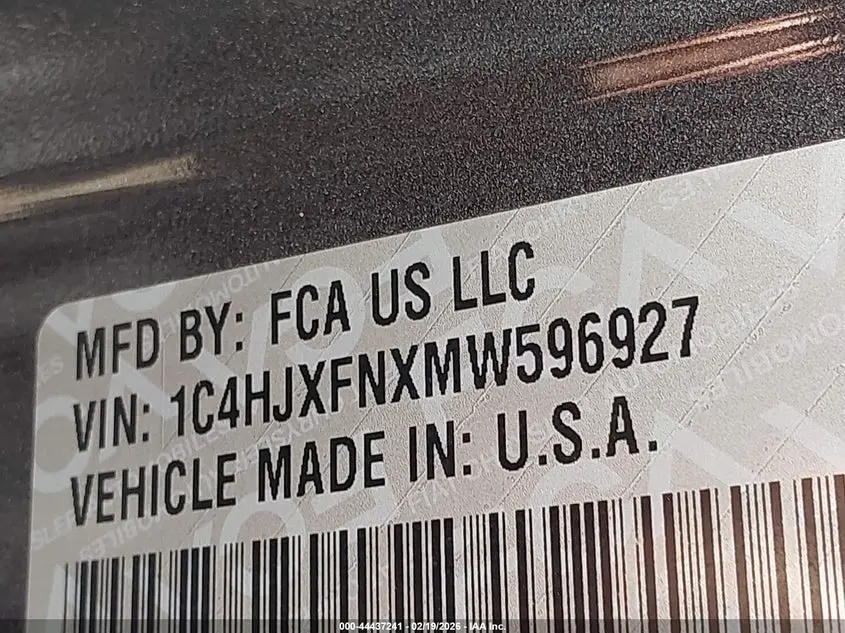2021 JEEP WRANGLER UNLIMITED RUBICON 4X4