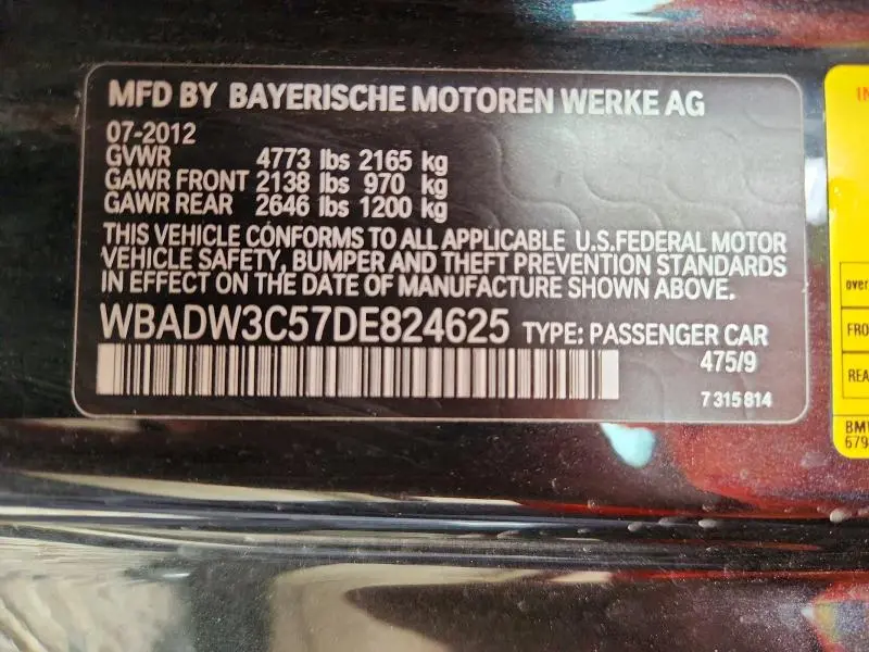 2013 BMW 528 I  
