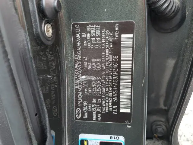 2010 HYUNDAI SANTA FE SE