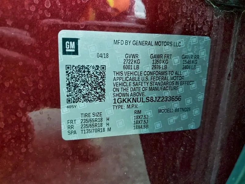 2018 GMC ACADIA SLT-1  