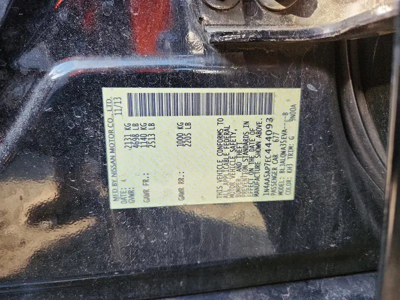 2014 NISSAN MAXIMA 3.5 S  