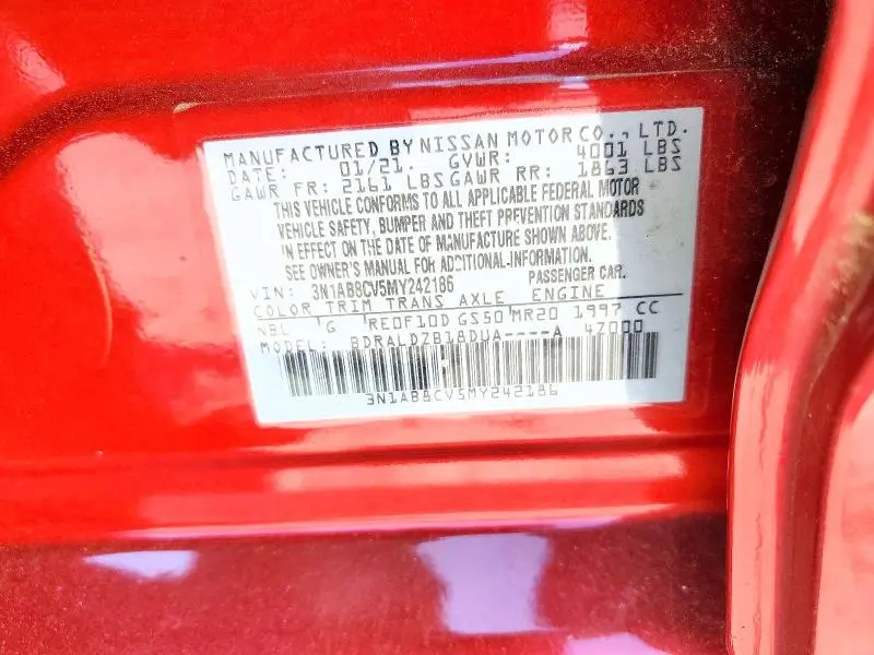 2021 NISSAN SENTRA SV  