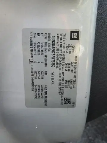 2011 CHEVROLET TAHOE K1500 LS  