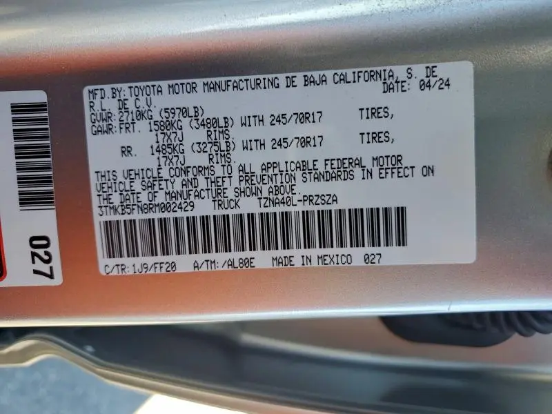 2024 TOYOTA TACOMA DOUBLE CAB  